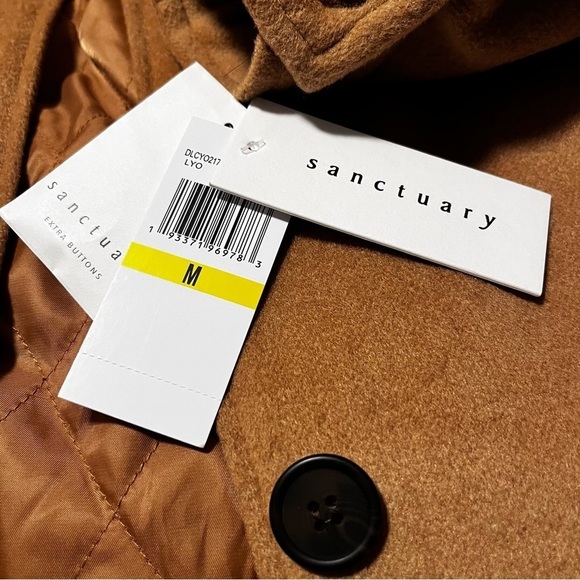 SOLD - NWT SANCTUARY wool blend Shacket Camel colour medium - Picture 8 of 11